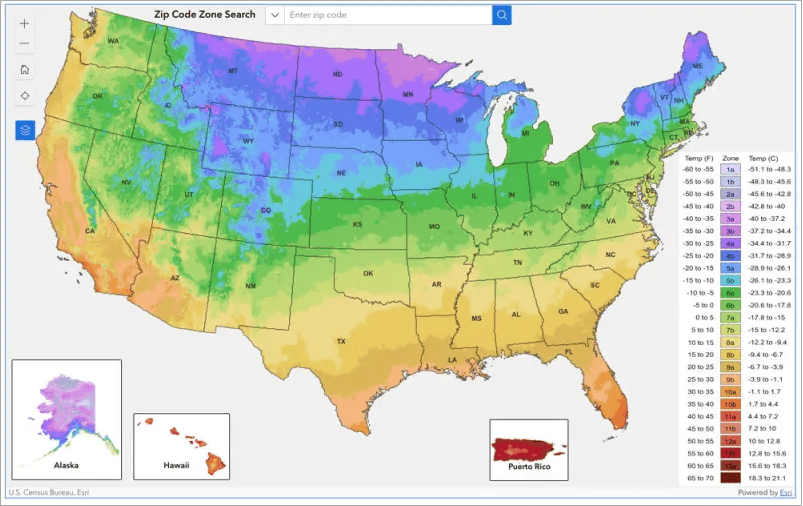 usda plant hardiness map how to find land to buy for a homestead
